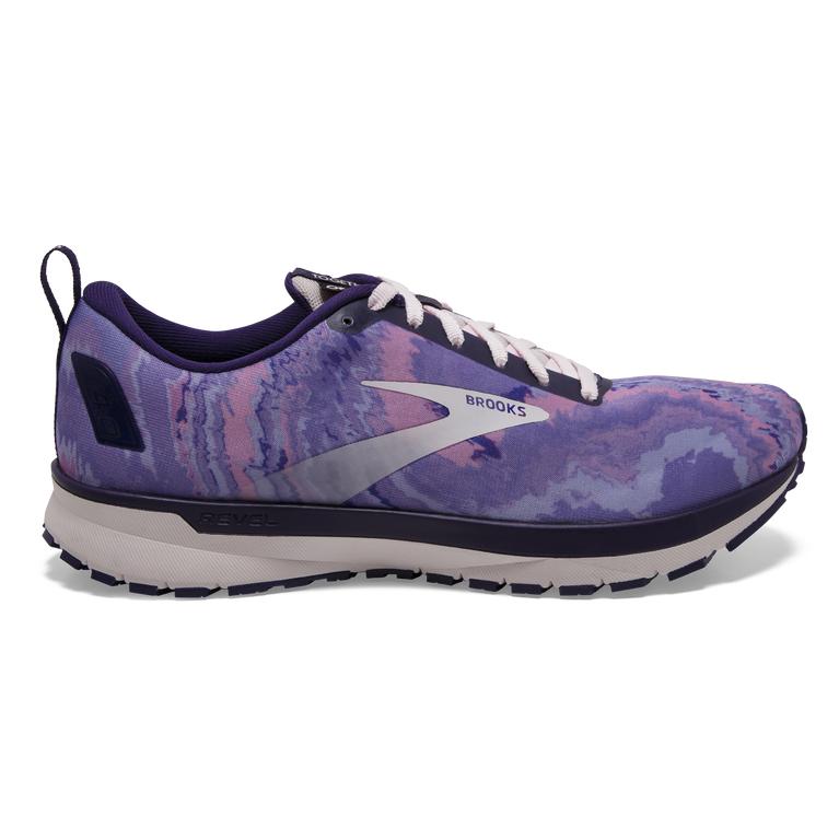 Brooks Revel 4 Road Running Shoes - Women's - Orchid/Purple/Black (46823-RINU)